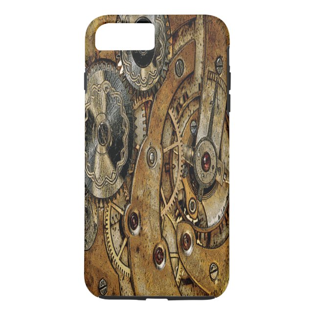 Copper Steampunk Antique Case-Mate iPhone Skal (Baksida)