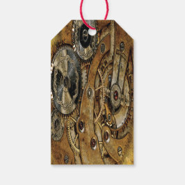 Copper Steampunk Antique Presentetikett