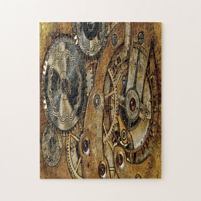 Copper Steampunk Antique Pussel (Vertikal)