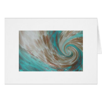 Copper Swirl Murano Detail Study Hälsningskort