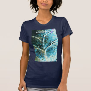 Copper verdigris löv t shirt