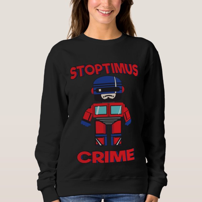 Cops and Robots mash up T Shirt (Framsida)