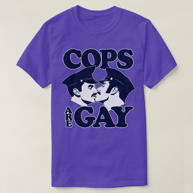 Cops är Gay Kids Långärmad TShirt T Shirt (Design framsida)
