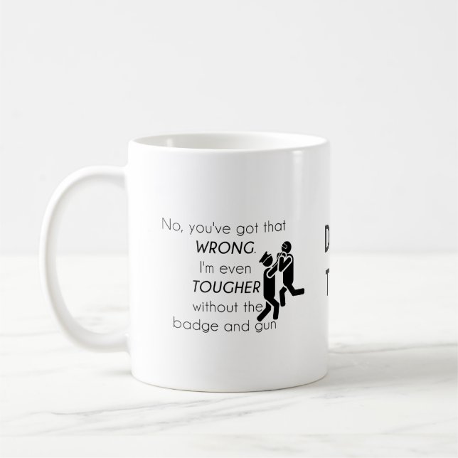 Cops Jokes Gifts Kaffemugg (Vänster)