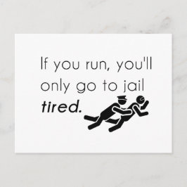 Cops Jokes Vykort