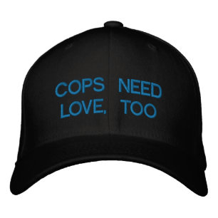 COPS NEED KÄRLEK, ÄVEN eZaZZleMan.com Broderad Keps
