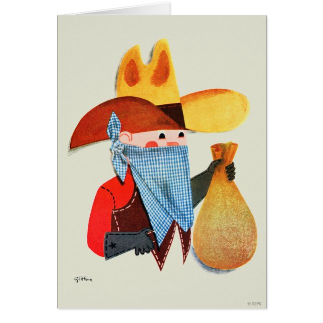 Cops och Robbers Hälsningskort (Framsidan)