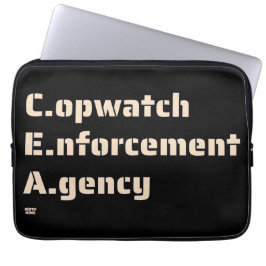 "COPWATCH ENFORCEMENT AGENCY" Lustig polis Laptop Fodral