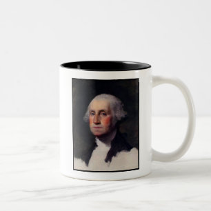 Copy Anthaeneum George Washington, Gilbert Stuart Två-Tonad Mugg