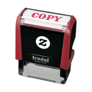 COPY Red Bläck Finare Text Business Självfärgande Stämpel