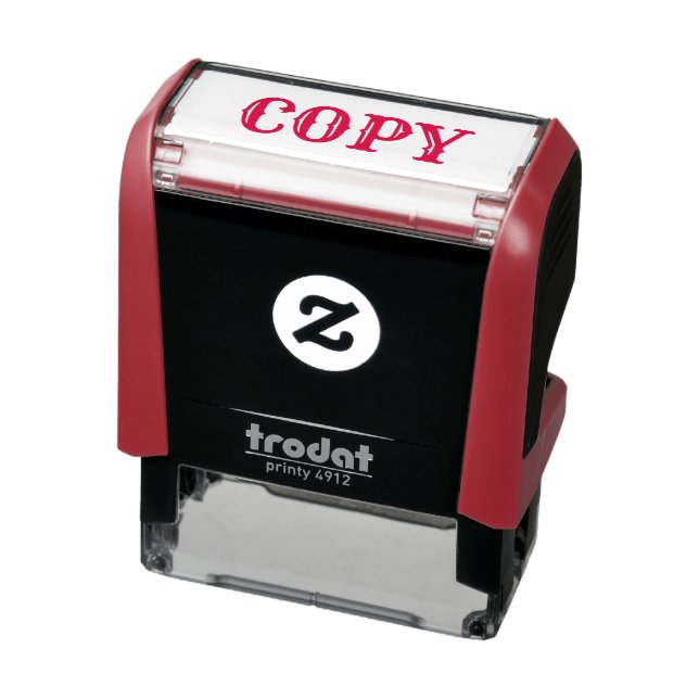 COPY Red Bläck Finare Text Business Självfärgande Stämpel (Produkt)