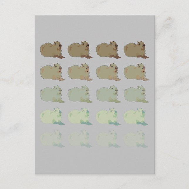 Copybara Capybara Vykort (Framsida)