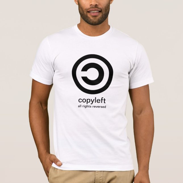 Copyleft. All reserverad rättigheter Tee Shirt (Framsida)
