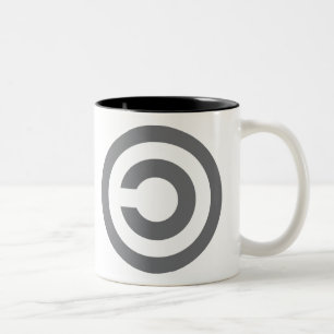 Copyleft - information önskar att vara fri Två-Tonad mugg