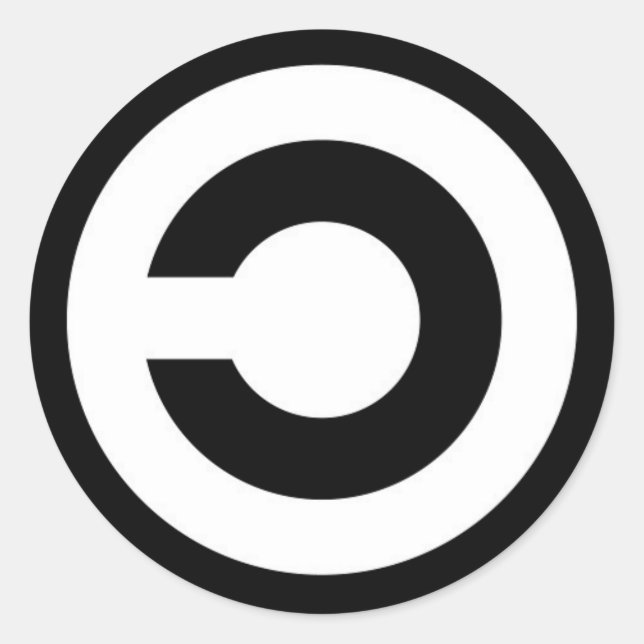 copyleft runt klistermärke (Framsida)