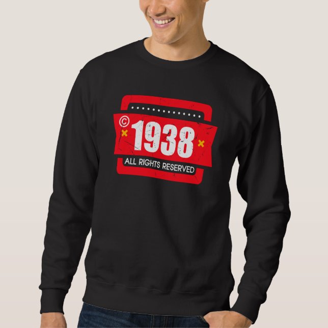 Copyright 1938 Alla rättigheter reserverade Lång Ärmad Tröja (Framsida)