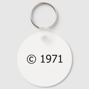 Copyright 1971 nyckelring