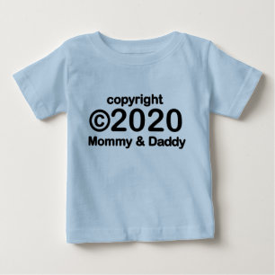 Copyright 2020 Mamma och Pappa Baby T-shirt
