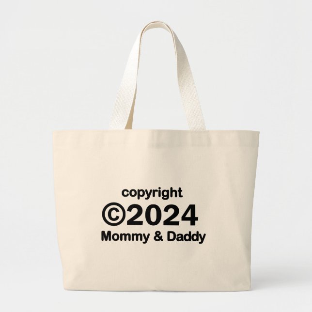 Copyright 2020 Mamma och Pappa Tote Bag Jumbo Tygkasse (Framsidan)