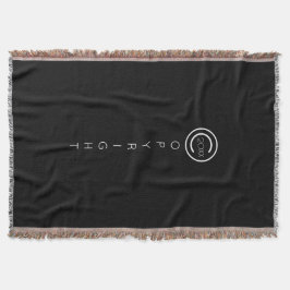 Copyright Modern Typografiska svart Filt