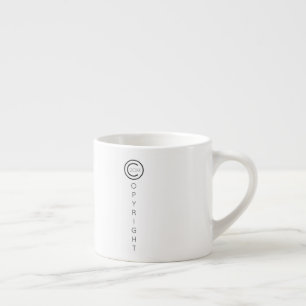 Copyright Modern White Typografiska Espressomugg
