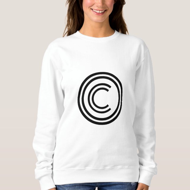 Copyright sign symbol t shirt (Framsida)