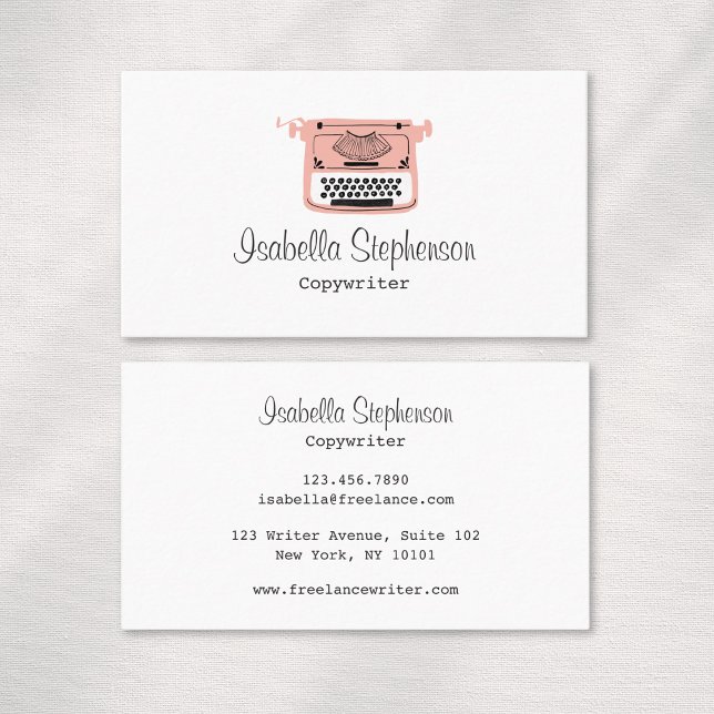 Copywriter Freelance Author Writer Editor Visitkort (Skapare uppladdad)