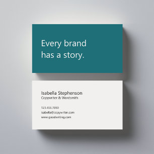 Copywriter Frilansskribent Modern Färgrik Visitkort