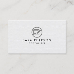 Copywriter Writer Skriv ut Publishing Visitkort