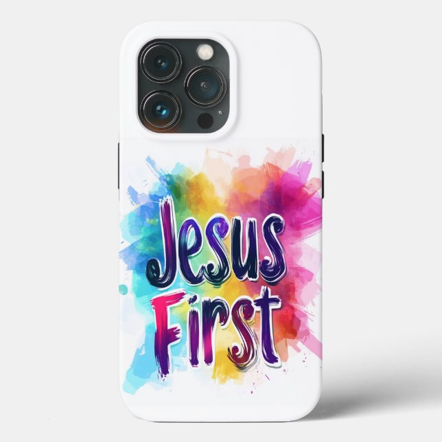 Coque iPhone/iPad Jesus First (Baksida )