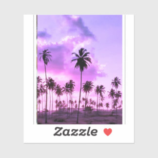 coqueiral ao entardecer klistermärken