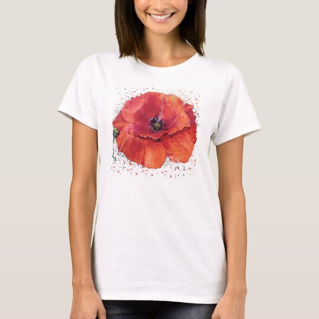 coquelicot rouge tee shirt (Framsida)