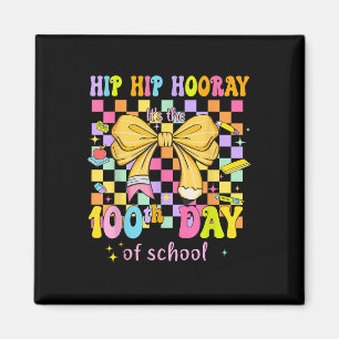 Coquette 100-dagarsdag på skolans höftgård 100 dag magnet