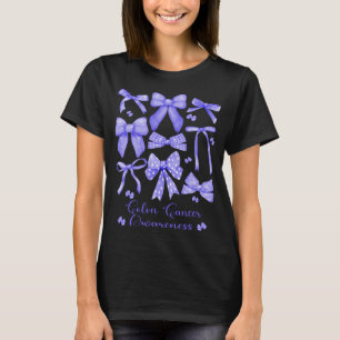 Coquette Aesthetic Blue Bow Colon Cancer T Shirt