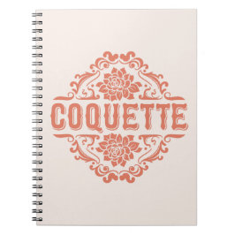 Coquette Aesthetic Girl rosa Anteckningsbok