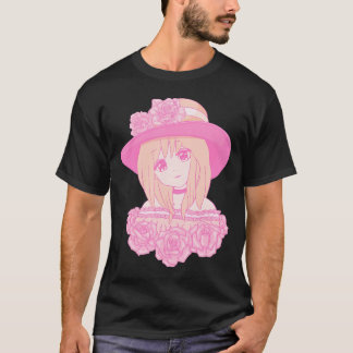Coquette Aesthetic Rosa Anime Girl Downtown Aesthe T Shirt
