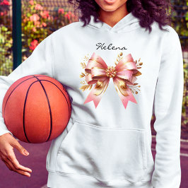 Coquette Aesthetic Rosa Bow Custom Name Sweatshirt T Shirt