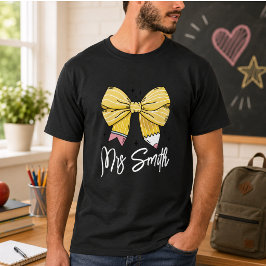 Coquette Anpassat Namn Tillbaka Till Skolan T Shirt