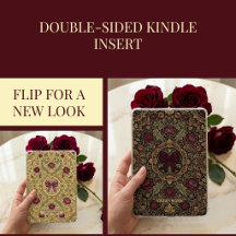 Coquette-antik gotisk Kindle-insats, 2-sidigt kort