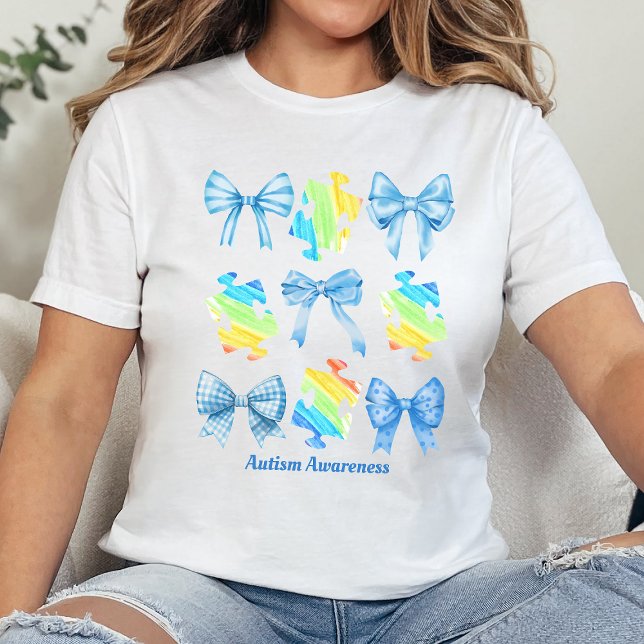 Coquette Autism Awareness T-shirt, På spektrumet T Shirt (Skapare uppladdad)