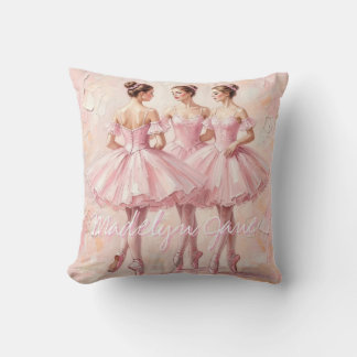 coquette ballerina barn konst || akrylmålning kudde