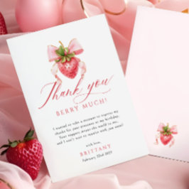 Coquette Berry First Birthday Tack Kort