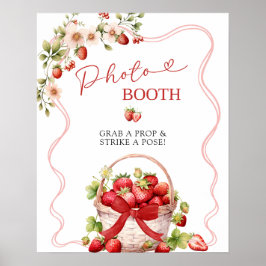 Coquette Berry Förälskad  PhotoBooth Festsign Poster