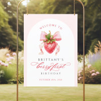 Coquette Berry Första Födelsedagen DIGITAL poster
