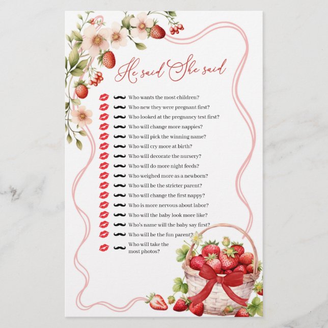 Coquette Berry i Kärlek sa att hon sa att spel (Framsida)