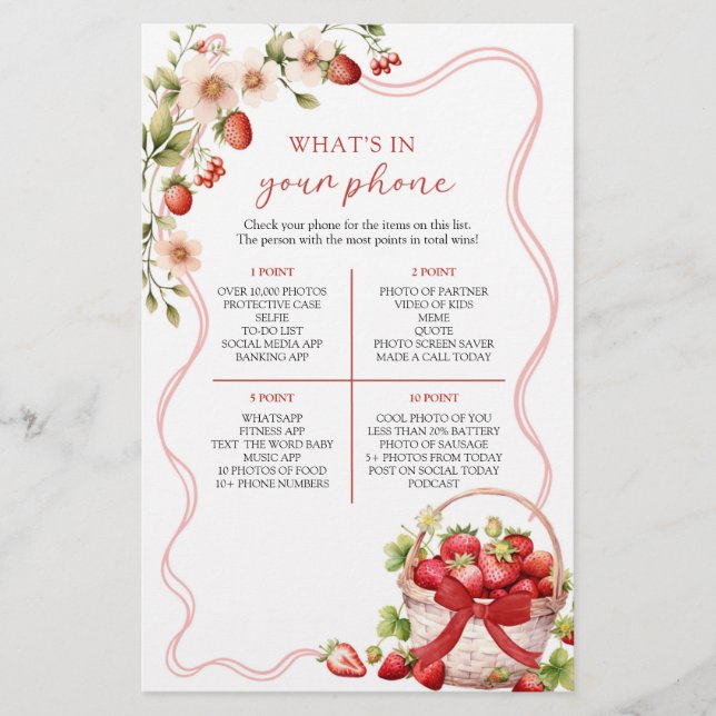 Coquette Berry i Kärlek, vad är i ditt Mobila spel (Framsida)