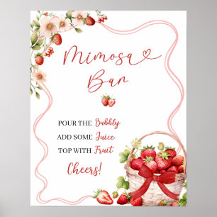 Coquette Berry in Kärlek Möhippa Mimosa Poster