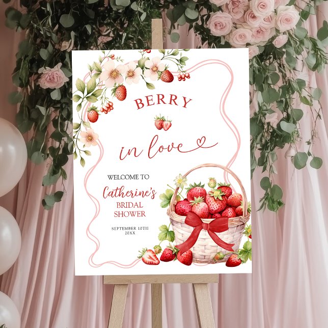 Coquette Berry in Kärlek Möhippa Välkomstskylt Poster (Skapare uppladdad)