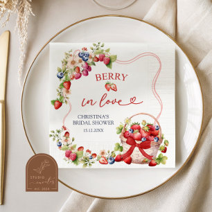 Coquette Berry in Love Bröllopsdusch Servetter