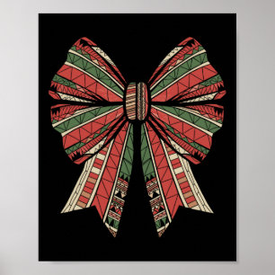 Coquette Black History Month African American Bow Poster